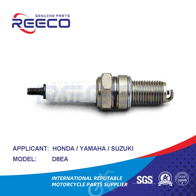Reeco OE Quality D8ea Motorcycle Iridium Platinum Spark Plug for Honda/YAMAHA/Suzuki/Bajaj/Tvs