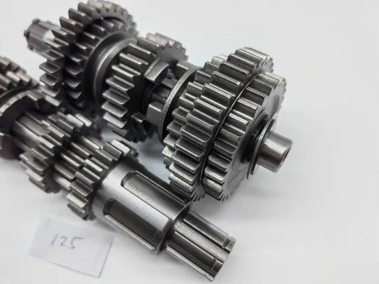 Cg125 Motorcycle Gearshaft Transmission Parts Main and Counter Auxiliary Shafts Gear Box for Cg125