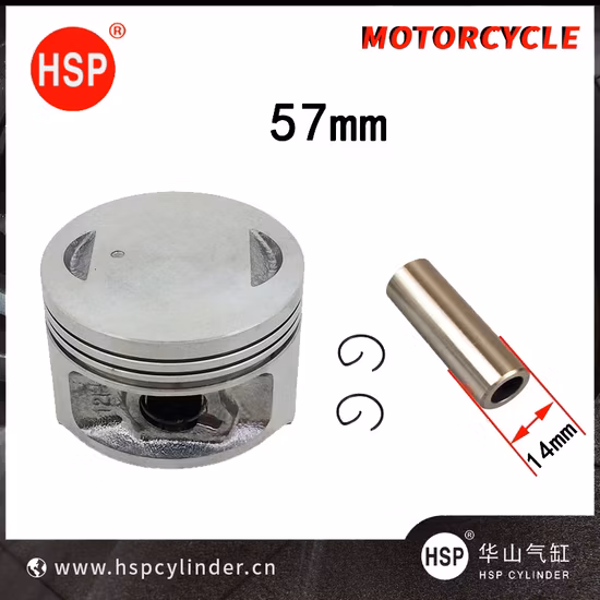 Motorcycle 57 mm Piston 14 mm Pin Ring Set Kit Assembly For Haojue Suzuki EN125 HJ125 EN HJ 125 125cc Engine Spare Parts