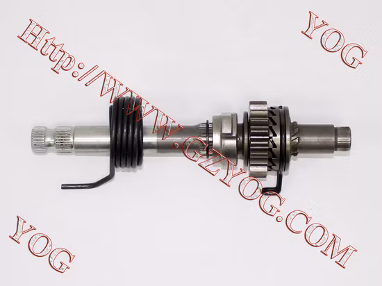 Yog Motorcycle Spare Parts Starting Shaft Complete for Bajaj Boxer, CB125ace, Cg125