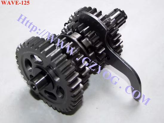 Yog Motorcycle Spare Parts Engine Main Counter Shaft Complete Main Spindle Gear Box Cg125 FT125/150 Hj125-7